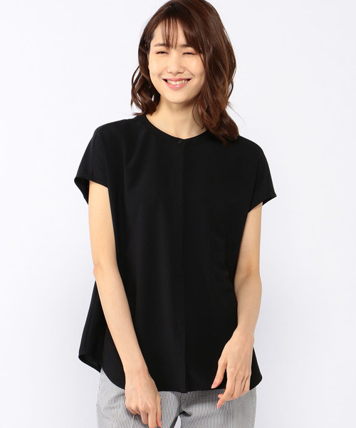 A/C DESIGN BY ALPHA CUBIC（エーシーデザインバイアルファキュービック）の「◇カタログ掲載◇フレンチブラウス（シャツ/ブラウス・レディース・ライトグレー/オフホワイト/ブラック・9号/13号/11号）」の2枚目の写真