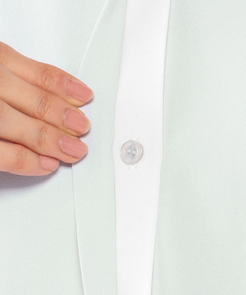 A/C DESIGN BY ALPHA CUBIC（エーシーデザインバイアルファキュービック）の「◇カタログ掲載◇フレンチブラウス（シャツ/ブラウス・レディース・ライトグレー/オフホワイト/ブラック・9号/13号/11号）」の9枚目の写真