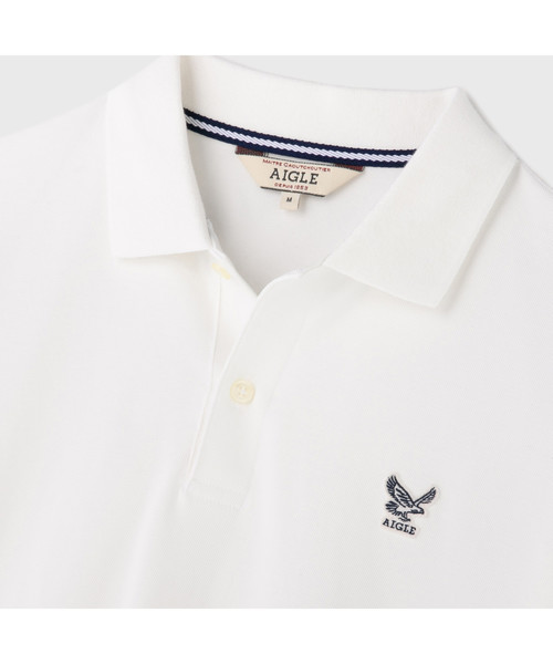 AIGLE（エーグル）の「DFTイーグルピケポロ（ポロシャツ・メンズ・ダークネイビー/ヘザーグレー/ホワイト/レッド/グリーン・LARGE/MEDIUM/X-LARGE/XX-LARGE/SMALL）」の14枚目の写真
