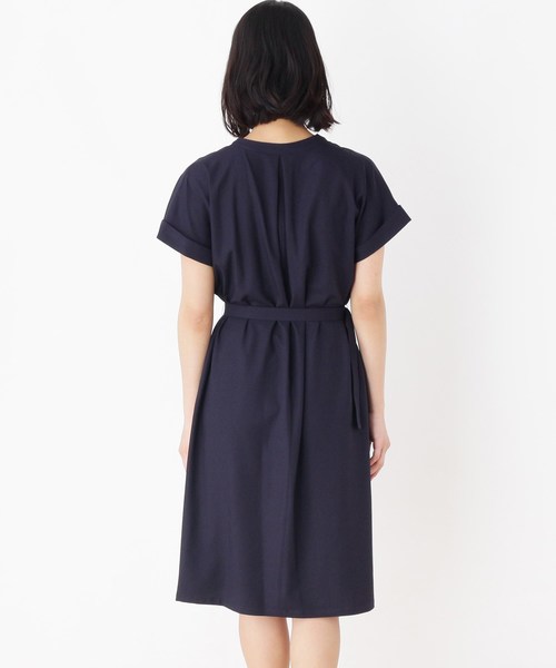 セール 大きいサイズあり 13号 15号 梨地ポケスキッパーワンピース ワンピース Soup スープ のファッション