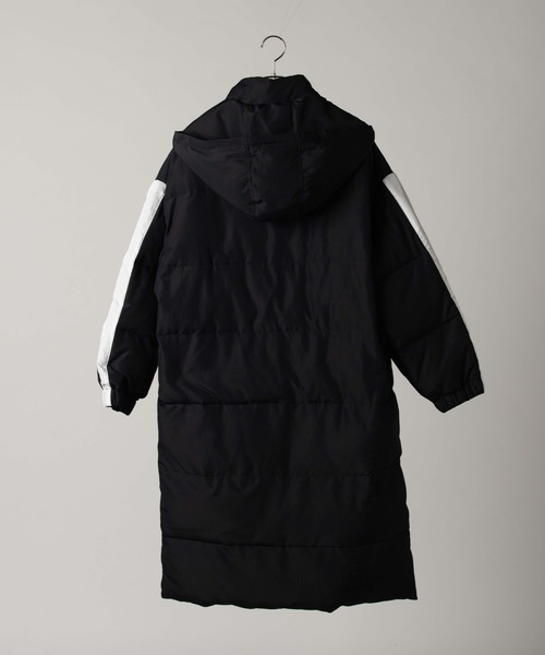 WEGO（ウィゴー）の「WEGO/【限定店舗】ロングフェイクダウンコート（ダウンジャケット/コート・レディース・ブラック/ブラック系その他・FREE）」の7枚目の写真
