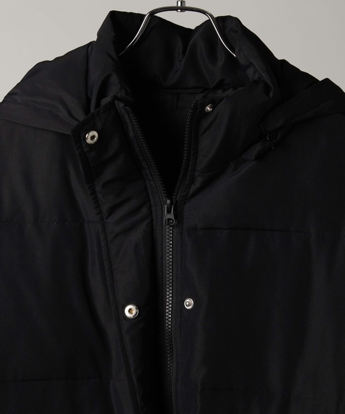 WEGO（ウィゴー）の「WEGO/【限定店舗】ロングフェイクダウンコート（ダウンジャケット/コート・レディース・ブラック/ブラック系その他・FREE）」の5枚目の写真