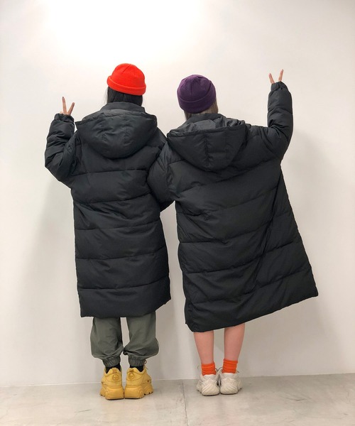 WEGO（ウィゴー）の「WEGO/【限定店舗】ロングフェイクダウンコート（ダウンジャケット/コート・レディース・ブラック/ブラック系その他・FREE）」の15枚目の写真