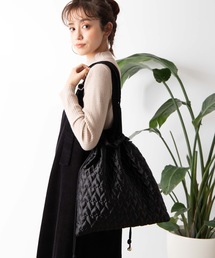 WEGO | WEGO/キルティングリバーシブル巾着トートバッグ(トートバッグ)