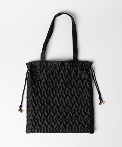 WEGO（ウィゴー）の「WEGO/キルティングリバーシブル巾着トートバッグ（トートバッグ・レディース・ホワイト/ブラック/ベージュ/ピンク・FREE）」の8枚目の写真