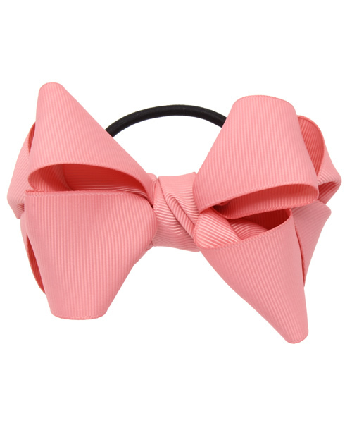 Auntie Rosa（アンティローザ）の「【Agneau7】グログランリボンヘアゴム（ヘアゴム・レディース・ブラック/ベージュ/ネイビー/ホワイト/ピンク・FREE）」の5枚目の写真