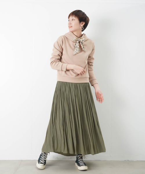 malla（マーラ）の「malla マーラ ヒョウ柄スカーフ パーカー 