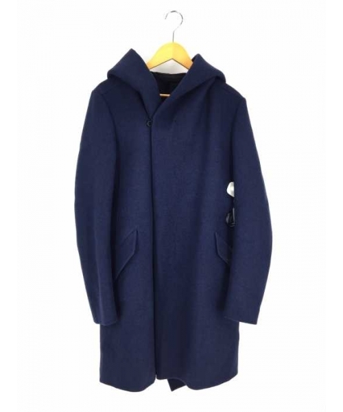 ブランド古着】カシミヤ混ダブルフェイスメルトン フーデッドコート