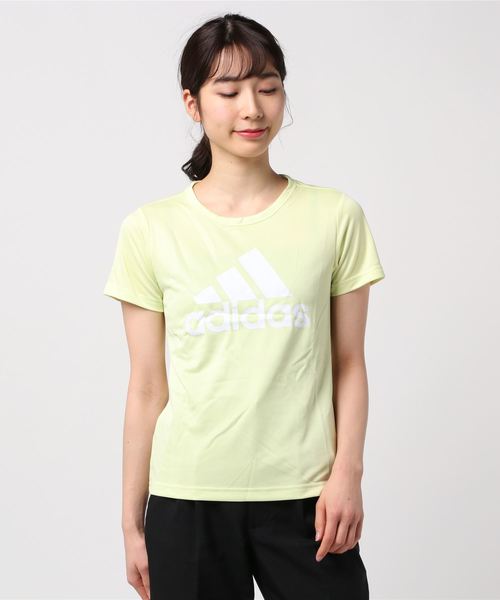 adidas（アディダス）の「アディダス  adidas  半袖機能Tシャツ（Tシャツ/カットソー・レディース・ブラック/ペールイエロー/ホワイト・M/L/XL/S）」の3枚目の写真