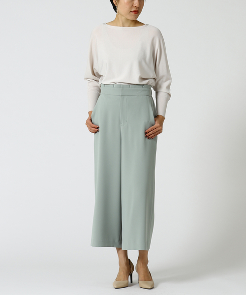 Tiara（ティアラ）の「2wayドルマンニット（ニット/セーター・レディース・チャコールグレー/ピンク/アイボリー/モスグリーン・FREE）」の2枚目の写真