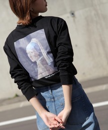 【ZIP FIVE SELECT】 バックプリントアート絵画ロンT 長袖Tシャツ【ユニセックス】