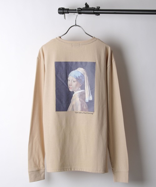 ZIP FIVE(ジップファイブ)の「【ZIP FIVE SELECT】 バックプリントアート絵画ロンT 長袖Tシャツ【ユニセックス】(Tシャツ/カットソー・レディース・ベージュ系2/ブラック系1/ホワイト/ブラック系2/ベージュ/ホワイト系1/ベージュ系1/ブラック系/ベージュ系/ホワイト系/ブラック/ホワイト系2・LARGE/X-LARGE/MEDIUM)」の10枚目の写真