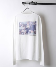 【ZIP FIVE SELECT】 バックプリントアート絵画ロンT 長袖Tシャツ【ユニセックス】