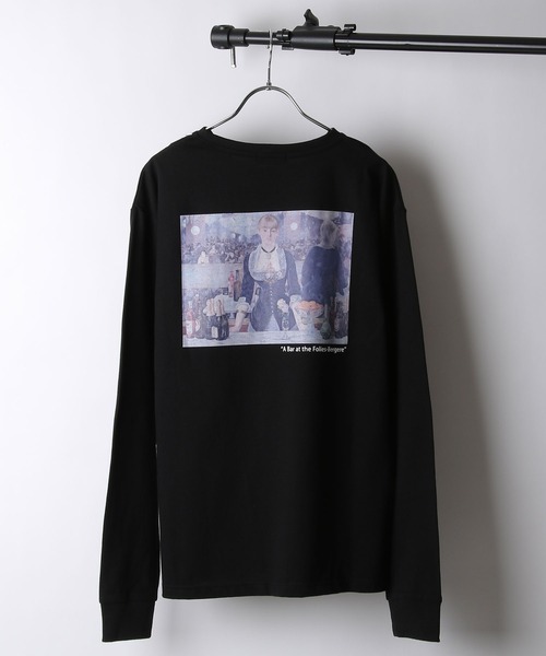 ZIP FIVE(ジップファイブ)の「【ZIP FIVE SELECT】 バックプリントアート絵画ロンT 長袖Tシャツ【ユニセックス】(Tシャツ/カットソー・レディース・ベージュ系2/ブラック系1/ホワイト/ブラック系2/ベージュ/ホワイト系1/ベージュ系1/ブラック系/ベージュ系/ホワイト系/ブラック/ホワイト系2・LARGE/X-LARGE/MEDIUM)」の6枚目の写真