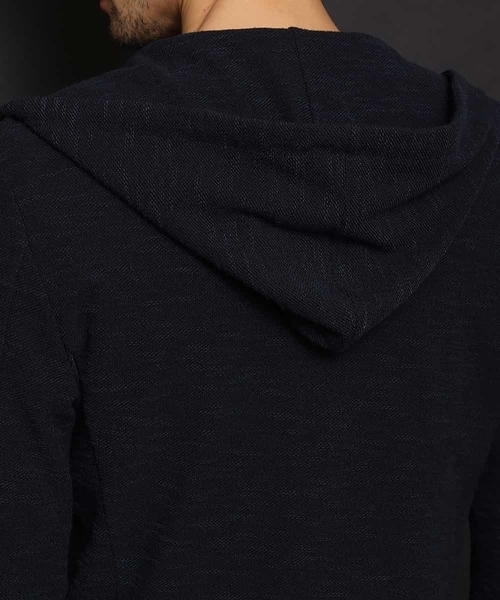 MICHEL KLEIN HOMME   （ミッシェルクランオム）の「カーディガン（スラブインレーシルケット）（カーディガン/ボレロ・メンズ・ネイビー/グレー・46/48/51）」の19枚目の写真