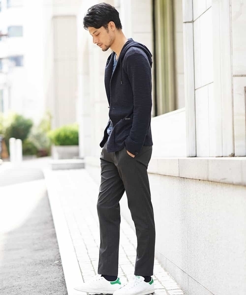 MICHEL KLEIN HOMME   （ミッシェルクランオム）の「カーディガン（スラブインレーシルケット）（カーディガン/ボレロ・メンズ・ネイビー/グレー・46/48/51）」の13枚目の写真