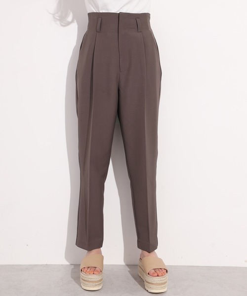 one after another NICE CLAUP（ワンアフターアナザーナイスクラップ）の「カラーテーパードパンツ（スラックス・レディース・モカ/オリーブ/パープル/ピンク/ラベンダー・FREE）」の2枚目の写真