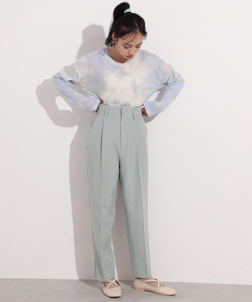 one after another NICE CLAUP（ワンアフターアナザーナイスクラップ）の「カラーテーパードパンツ（スラックス・レディース・モカ/オリーブ/パープル/ピンク/ラベンダー・FREE）」の14枚目の写真