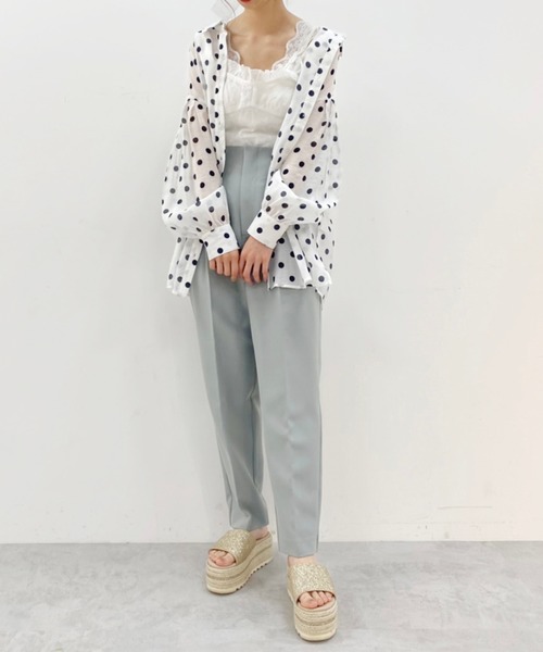 one after another NICE CLAUP（ワンアフターアナザーナイスクラップ）の「カラーテーパードパンツ（スラックス・レディース・モカ/オリーブ/パープル/ピンク/ラベンダー・FREE）」の16枚目の写真