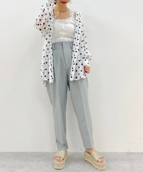 one after another NICE CLAUP（ワンアフターアナザーナイスクラップ）の「カラーテーパードパンツ（スラックス・レディース・モカ/オリーブ/パープル/ピンク/ラベンダー・FREE）」の17枚目の写真