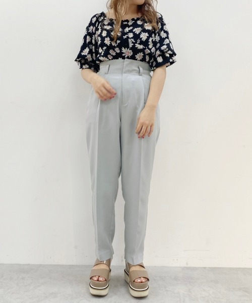 one after another NICE CLAUP（ワンアフターアナザーナイスクラップ）の「カラーテーパードパンツ（スラックス・レディース・モカ/オリーブ/パープル/ピンク/ラベンダー・FREE）」の18枚目の写真