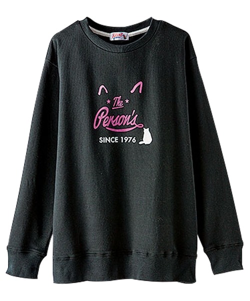 BELLUNA(ベルーナ)の「PERSON’S プリントスウェット(スウェット・レディース・ブラック/ターコイズブルー・MEDIUM/LARGE/X-LARGE/XX-LARGE/XXX-LARGE/XXXX-LARGE)」の3枚目の写真