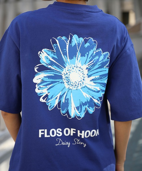 HOOK(フック)の「HOOK -original- ポップマーガレットバックプリントTEE (SS)(Tシャツ/カットソー・メンズ・ホワイト/ブラック/グリーン/ブルー/グレー・M/L/XL)」の5枚目の写真