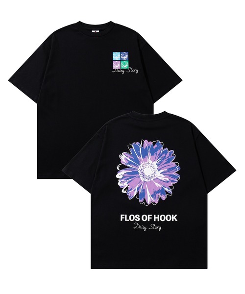 HOOK(フック)の「HOOK -original- ポップマーガレットバックプリントTEE (SS)(Tシャツ/カットソー・メンズ・ホワイト/ブラック/グリーン/ブルー/グレー・M/L/XL)」の7枚目の写真