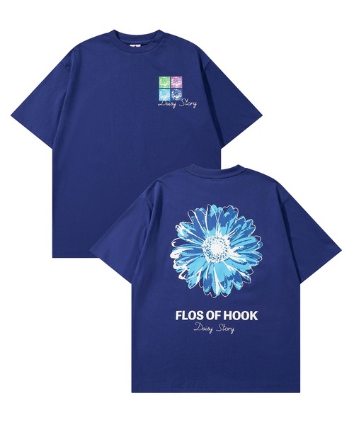 HOOK(フック)の「HOOK -original- ポップマーガレットバックプリントTEE (SS)(Tシャツ/カットソー・メンズ・ホワイト/ブラック/グリーン/ブルー/グレー・M/L/XL)」の8枚目の写真
