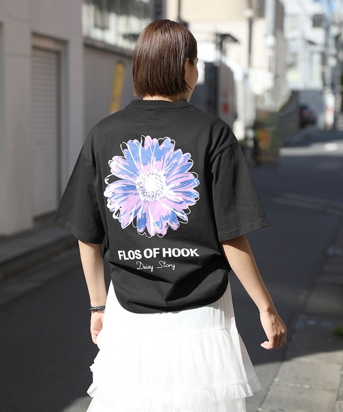 HOOK(フック)の「HOOK -original- ポップマーガレットバックプリントTEE (SS)(Tシャツ/カットソー・メンズ・ホワイト/ブラック/グリーン/ブルー/グレー・M/L/XL)」の19枚目の写真