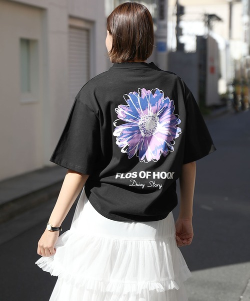 HOOK(フック)の「HOOK -original- ポップマーガレットバックプリントTEE (SS)(Tシャツ/カットソー・メンズ・ホワイト/ブラック/グリーン/ブルー/グレー・M/L/XL)」の18枚目の写真