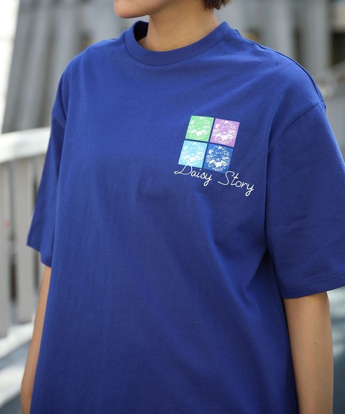 HOOK(フック)の「HOOK -original- ポップマーガレットバックプリントTEE (SS)(Tシャツ/カットソー・メンズ・ホワイト/ブラック/グリーン/ブルー/グレー・M/L/XL)」の10枚目の写真
