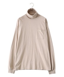 GOLD | GOLD / ゴールド：16/- COTTON PEACH BRUSHED OFF-TURTLE NECK L/S T-SHIRT：GL68567[MUS](Tシャツ/カットソー)