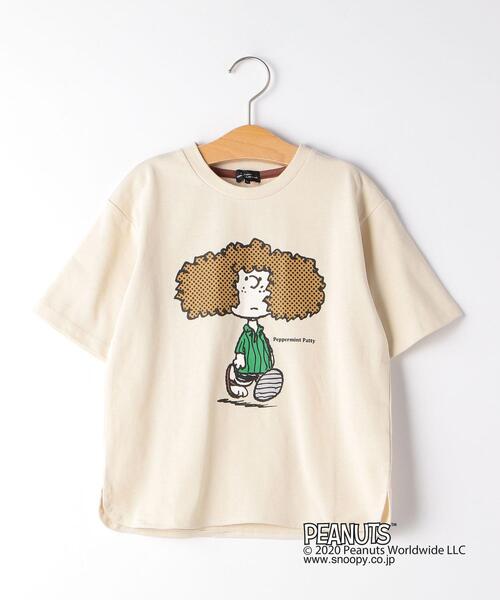 green label relaxing（グリーンレーベルリラクシング）の「PEANUTS ペパーミント パティ TEE（Tシャツ/カットソー・キッズ・オレンジ系その他/ベージュ・115/105/135/125）」の2枚目の写真