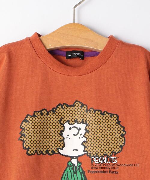 green label relaxing（グリーンレーベルリラクシング）の「PEANUTS ペパーミント パティ TEE（Tシャツ/カットソー・キッズ・オレンジ系その他/ベージュ・115/105/135/125）」の7枚目の写真