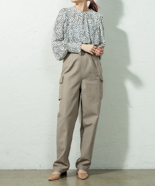 mystic（ミスティック）の「ハイウエストカーゴパンツ（その他パンツ・レディース・ベージュ/チャコールグレー/カーキ・2/1）」の7枚目の写真