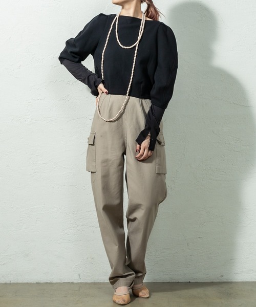 mystic（ミスティック）の「ハイウエストカーゴパンツ（その他パンツ・レディース・ベージュ/チャコールグレー/カーキ・2/1）」の10枚目の写真