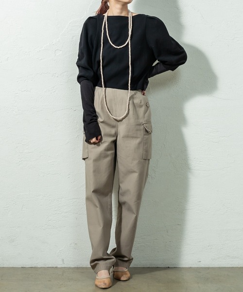 mystic（ミスティック）の「ハイウエストカーゴパンツ（その他パンツ・レディース・ベージュ/チャコールグレー/カーキ・2/1）」の11枚目の写真