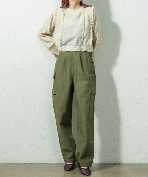 mystic（ミスティック）の「ハイウエストカーゴパンツ（その他パンツ・レディース・ベージュ/チャコールグレー/カーキ・2/1）」の19枚目の写真
