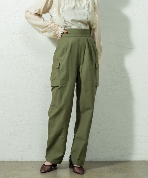 mystic（ミスティック）の「ハイウエストカーゴパンツ（その他パンツ・レディース・ベージュ/チャコールグレー/カーキ・2/1）」の20枚目の写真
