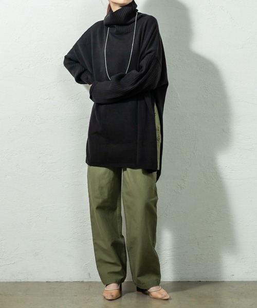 mystic（ミスティック）の「ハイウエストカーゴパンツ（その他パンツ・レディース・ベージュ/チャコールグレー/カーキ・2/1）」の16枚目の写真