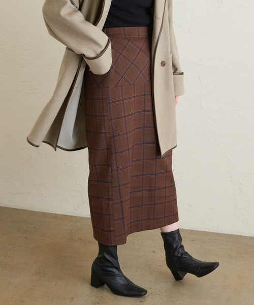 natural couture（ナチュラルクチュール）の「切替デザインセミタイトスカート（スカート・レディース・ダークブラウン/ライトベージュ/その他1/その他3・FREE）」の18枚目の写真