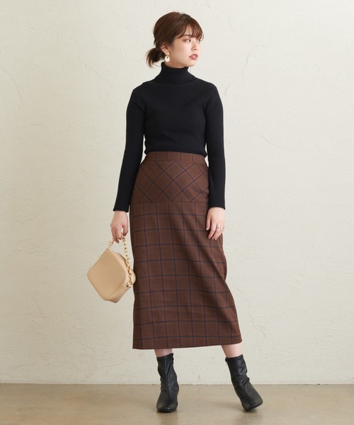 natural couture（ナチュラルクチュール）の「切替デザインセミタイトスカート（スカート・レディース・ダークブラウン/ライトベージュ/その他1/その他3・FREE）」の17枚目の写真