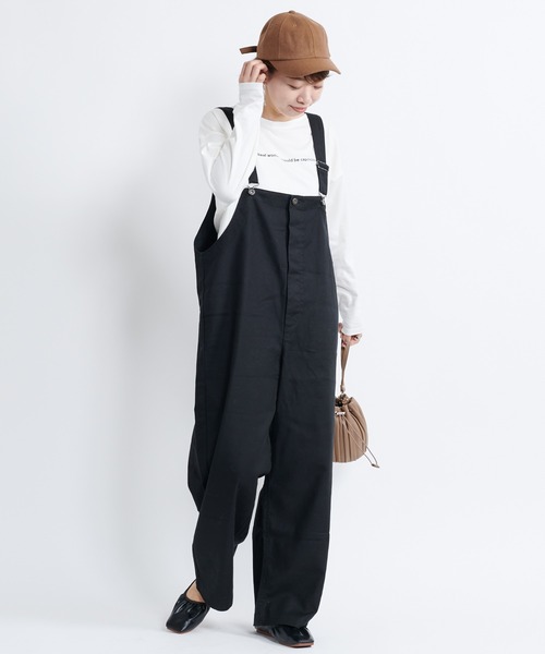 DouDou（ドゥドゥ）の「ロゴT（Tシャツ/カットソー・レディース・チャコールグレー/ベージュ/オフホワイト・FREE）」の10枚目の写真