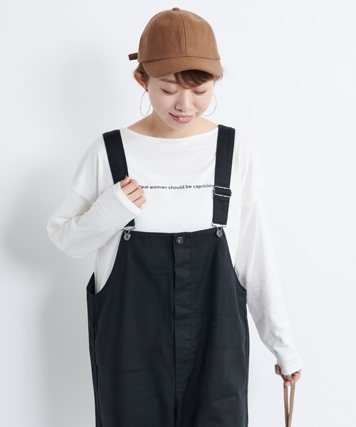 DouDou（ドゥドゥ）の「ロゴT（Tシャツ/カットソー・レディース・チャコールグレー/ベージュ/オフホワイト・FREE）」の17枚目の写真