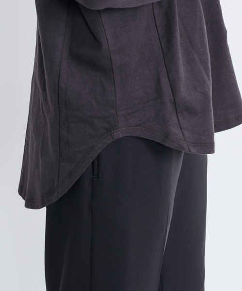 DouDou（ドゥドゥ）の「ロゴT（Tシャツ/カットソー・レディース・チャコールグレー/ベージュ/オフホワイト・FREE）」の22枚目の写真