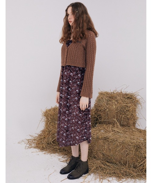 SCULPTOR（スカルプター）の「BELL SLEEVE CROP CARDIGAN/ベル