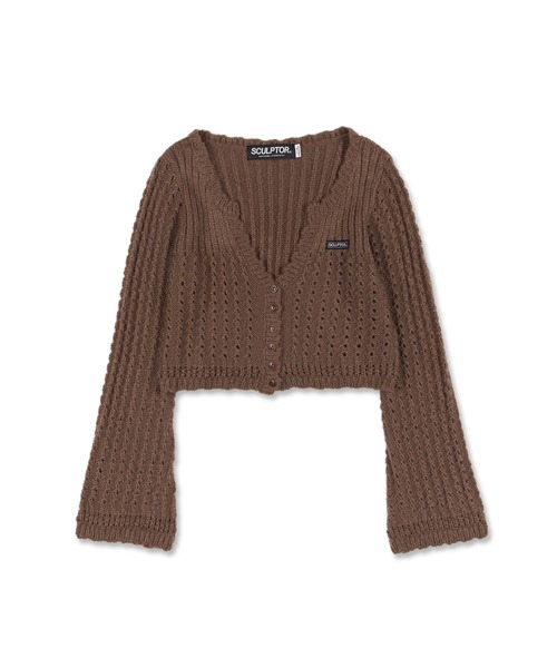 SCULPTOR（スカルプター）の「BELL SLEEVE CROP CARDIGAN/ベル