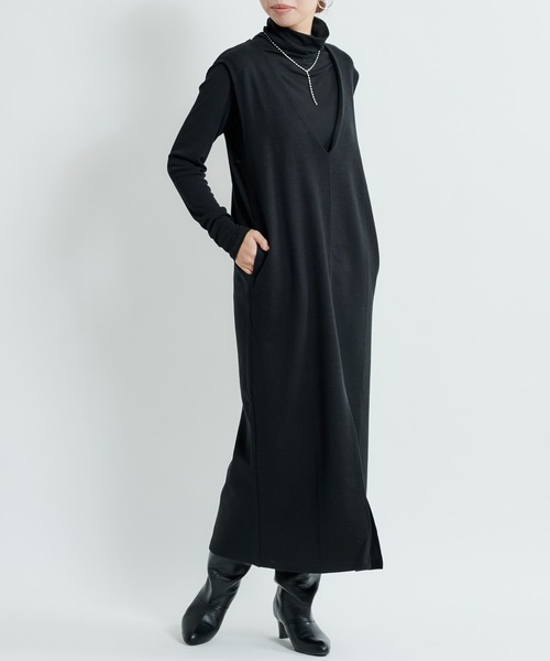 DouDou(ドゥドゥ)の「シアータートル(Tシャツ/カットソー・レディース・ブラック/オフホワイト/グレイッシュベージュ・FREE)」の5枚目の写真