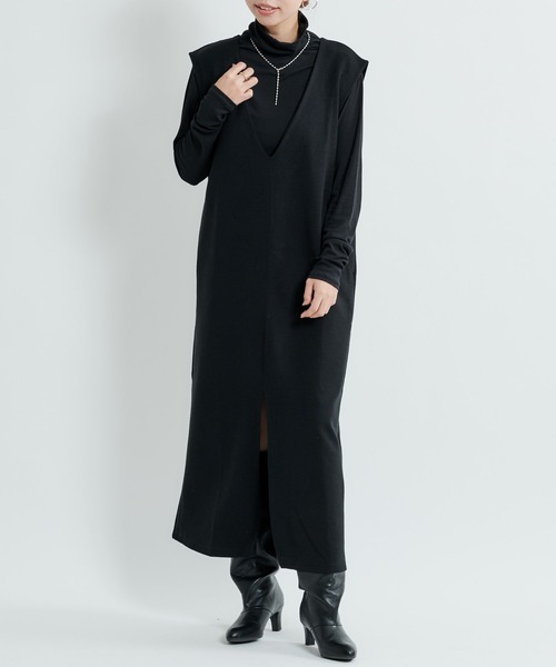 DouDou(ドゥドゥ)の「シアータートル(Tシャツ/カットソー・レディース・ブラック/オフホワイト/グレイッシュベージュ・FREE)」の6枚目の写真